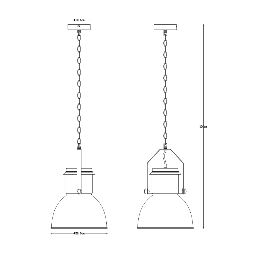 Globo - Πολύφωτο σε αλυσίδα 1xE27/40W/230V