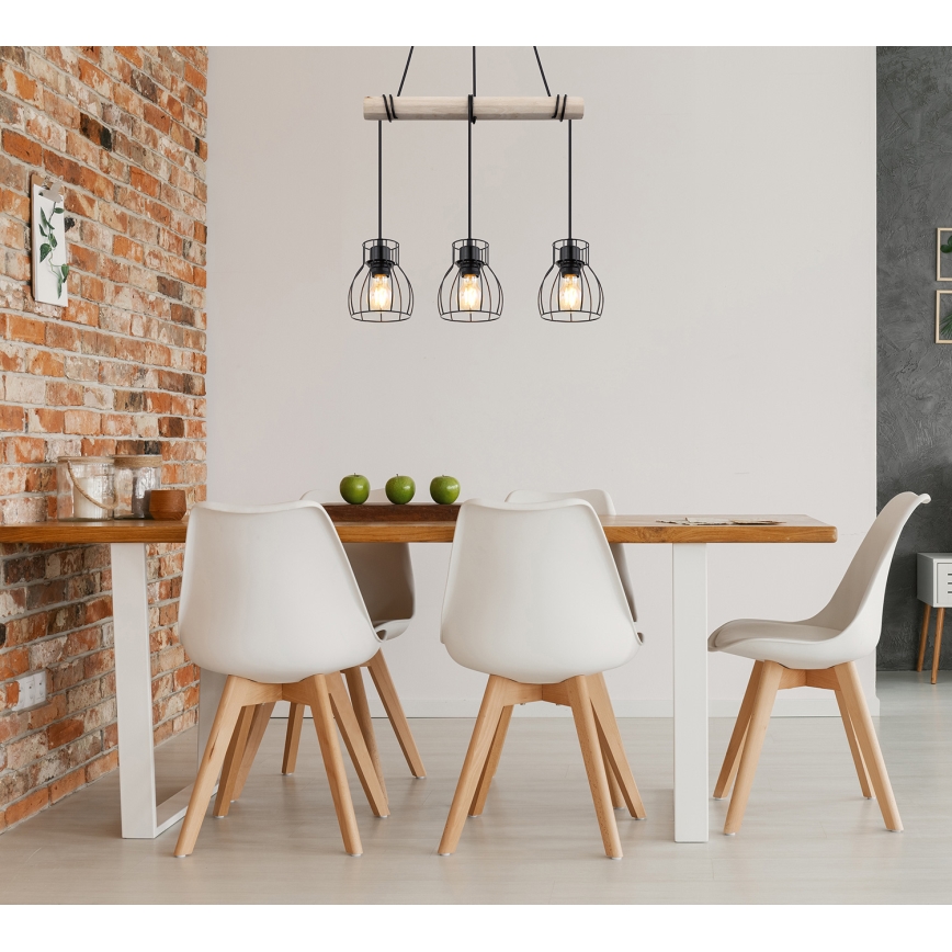 Globo - Κρεμαστό φωτιστικό οροφής 3xE27/40W/230V