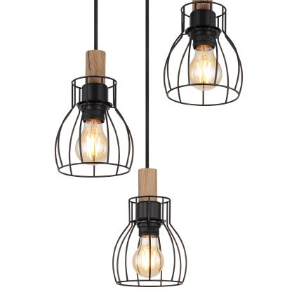 Globo - Κρεμαστό φωτιστικό οροφής 3xE27/40W/230V