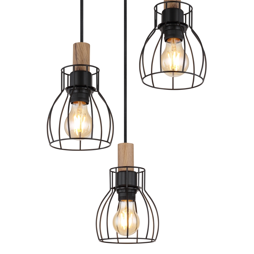 Globo - Κρεμαστό φωτιστικό οροφής 3xE27/40W/230V