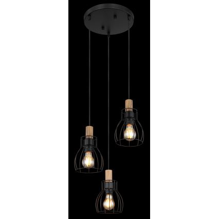 Globo - Κρεμαστό φωτιστικό οροφής 3xE27/40W/230V