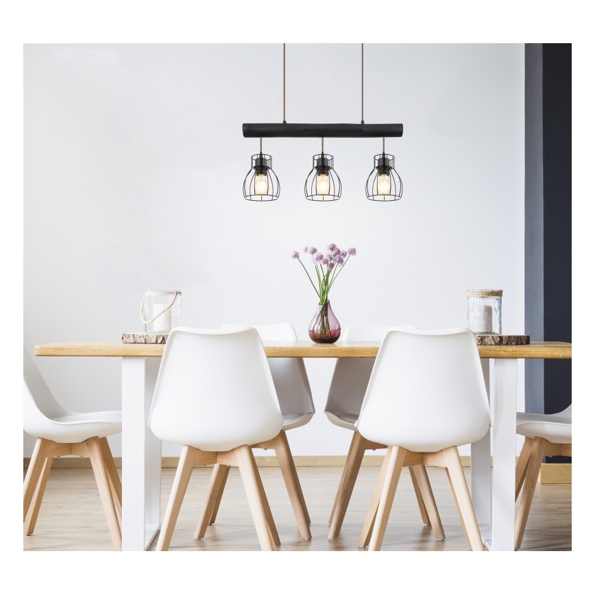 Globo - Πολύφωτο με συρματόσχοινο 3xE27/60W/230V