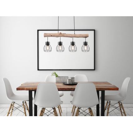 Globo - Φωτιστικό οροφής με καλώδιο 4xE27/40W/230V