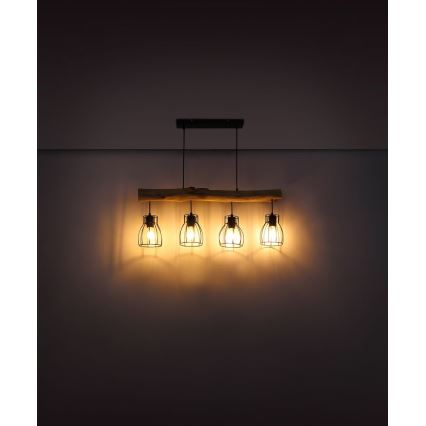 Globo - Φωτιστικό οροφής με καλώδιο 4xE27/40W/230V