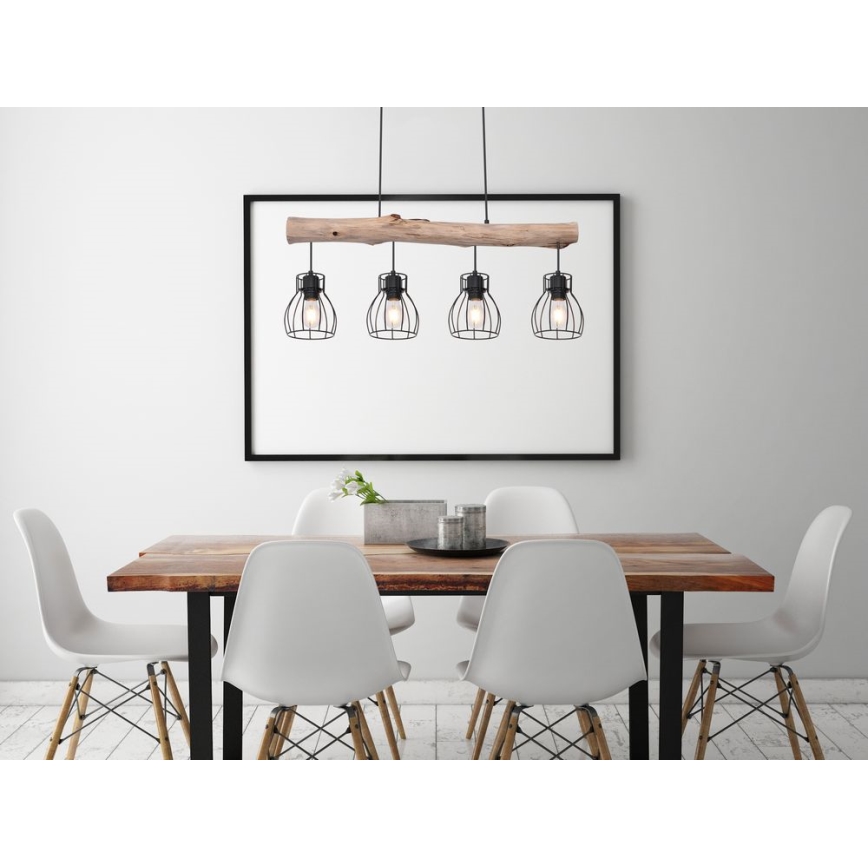 Globo - Κρεμαστό φωτιστικό οροφής 4xE27/40W/230V