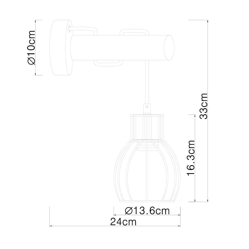 Globo - Φωτιστικό τοίχου 1xE27/40W/230V