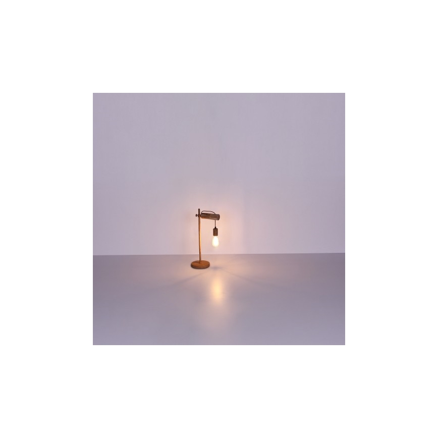 Globo - Eπιτραπέζια λάμπα 1xE27/40W/230V poplar