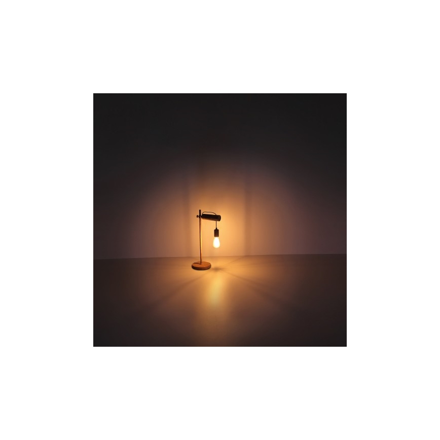Globo - Eπιτραπέζια λάμπα 1xE27/40W/230V poplar