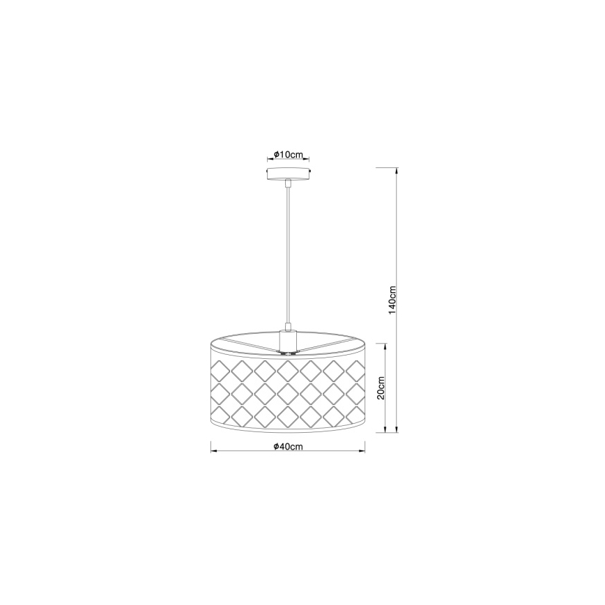 Globo - Πολύφωτο σε σχοινί 1xE27/60W/230V