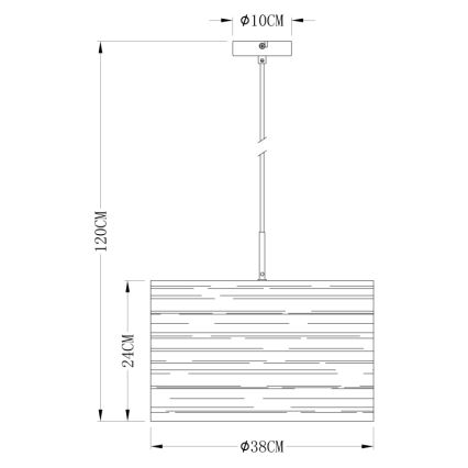 Globo - Πολύφωτο σε σχοινί 1xE27/40W/230V