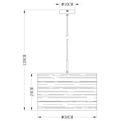 Globo - Πολύφωτο σε σχοινί 1xE27/40W/230V