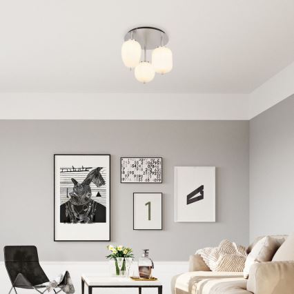Globo - Πλαφονιέρα οροφής 3xE14/40W/230V γυαλιστερό χρώμιο