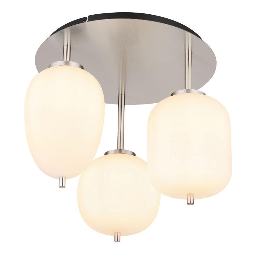Globo - Πλαφονιέρα οροφής 3xE14/40W/230V γυαλιστερό χρώμιο
