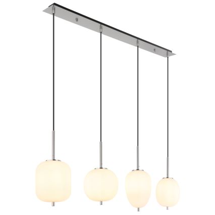 Globo - Κρεμαστό φωτιστικό οροφής 4xE14/40W/230V λευκό