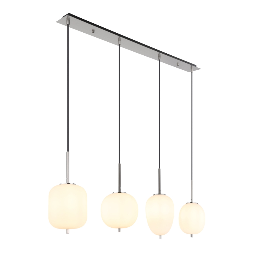 Globo - Κρεμαστό φωτιστικό οροφής 4xE14/40W/230V λευκό
