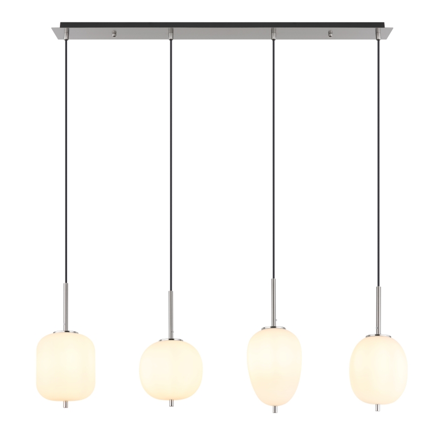 Globo - Κρεμαστό φωτιστικό οροφής 4xE14/40W/230V λευκό