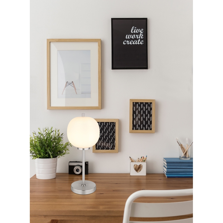 Globo - Eπιτραπέζιο φωτιστικό 1xE14/40W/230V ματ χρώμιο