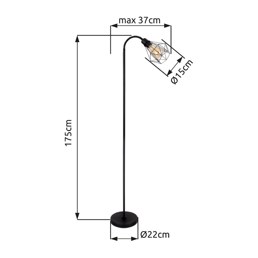 Globo - Επιδαπέδια λάμπα 1xE27/40W/230V