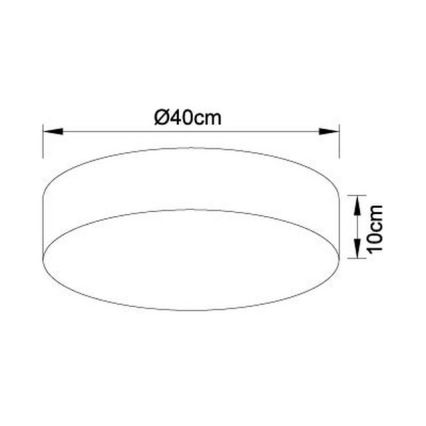 Globo - LED Dimmable φωτιστικό οροφής LED/24W/230V + RC