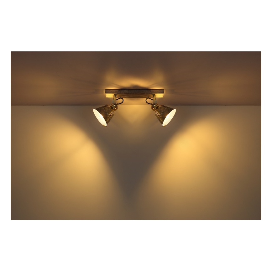 Globo - Φωτιστικό σποτ 2xE27/60W/230V έλατο