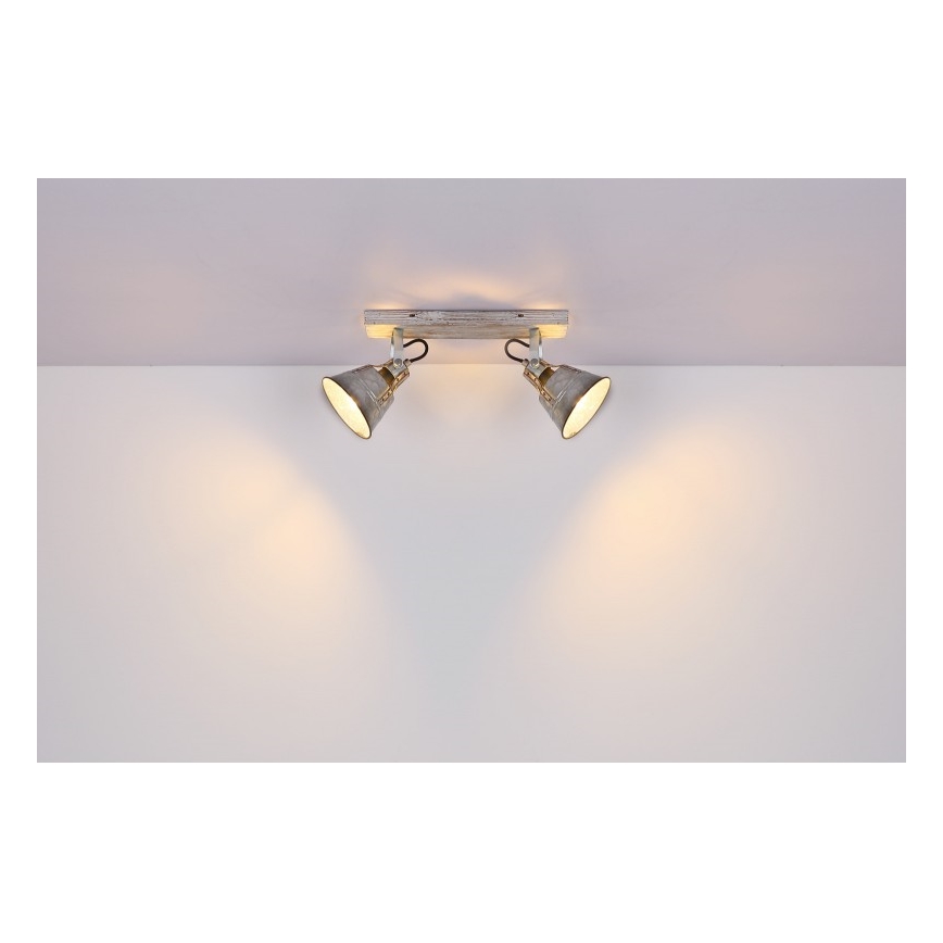 Globo - Φωτιστικό σποτ 2xE27/60W/230V έλατο