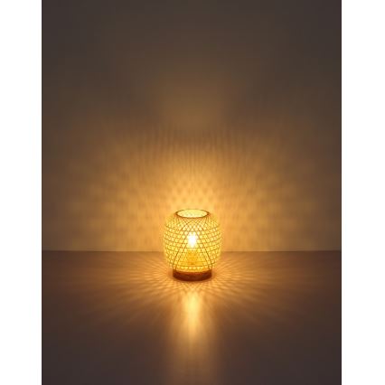 Globo - Eπιτραπέζια λάμπα 1xE27/60W/230V μπαμπού