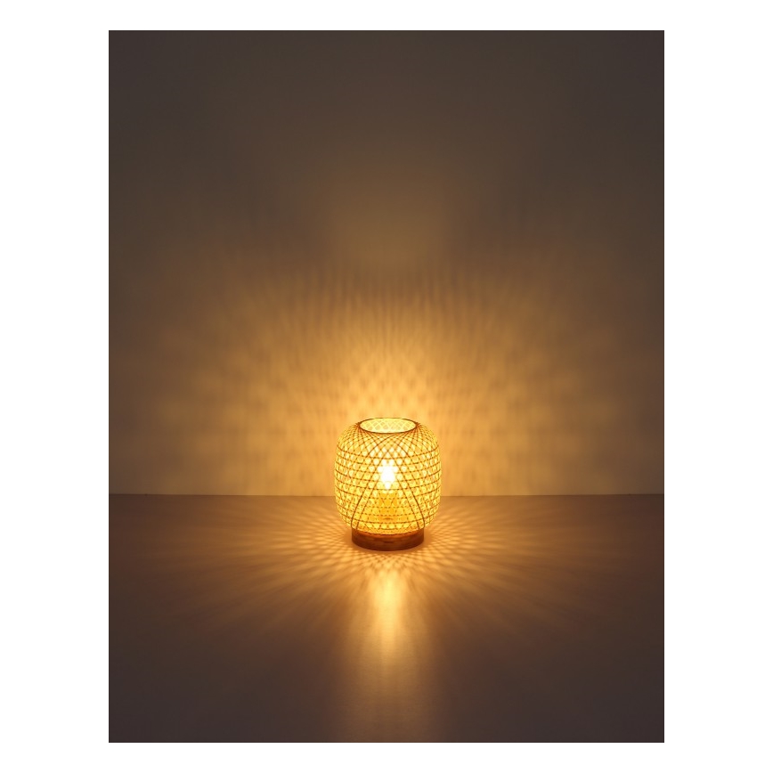 Globo - Eπιτραπέζια λάμπα 1xE27/60W/230V μπαμπού