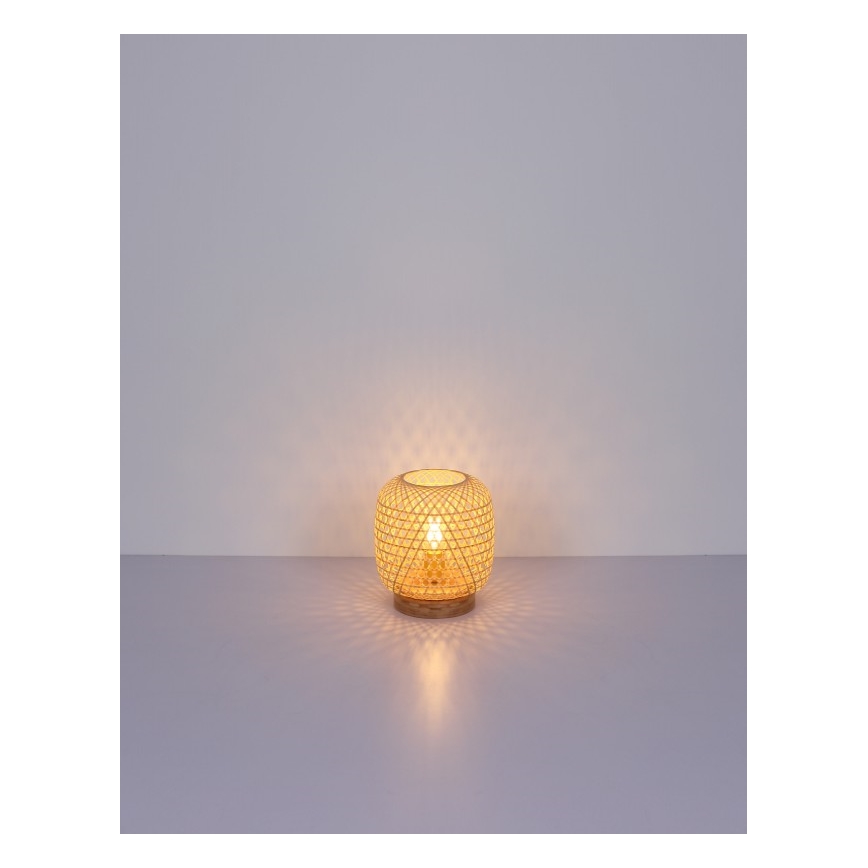 Globo - Eπιτραπέζια λάμπα 1xE27/60W/230V μπαμπού