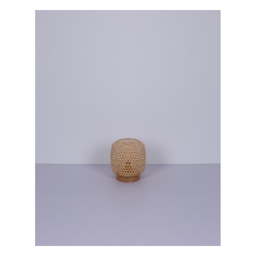 Globo - Eπιτραπέζια λάμπα 1xE27/60W/230V μπαμπού
