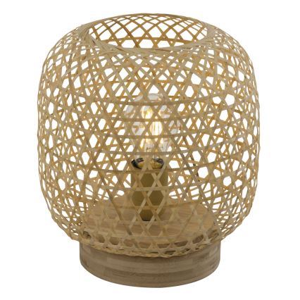 Globo - Eπιτραπέζια λάμπα 1xE27/60W/230V μπαμπού