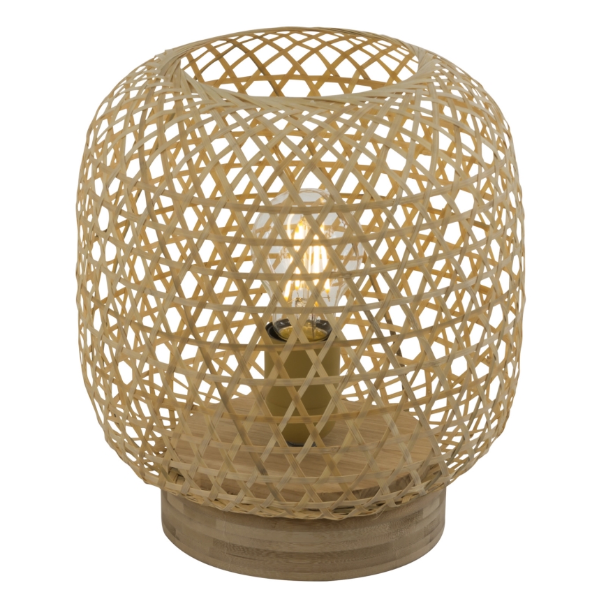 Globo - Eπιτραπέζια λάμπα 1xE27/60W/230V μπαμπού