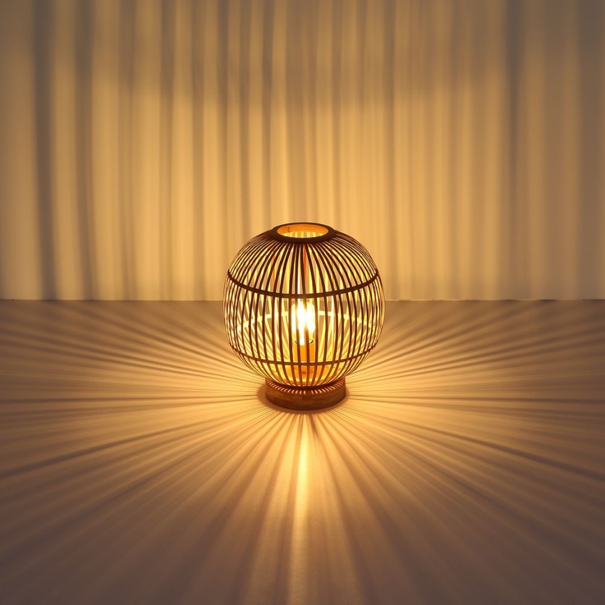 Globo - Επιτραπέζια λάμπα 1xE27/60W230V μπαμπού