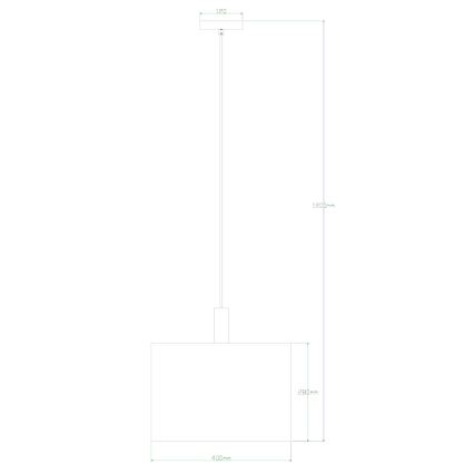 Globo - Πολύφωτο σε σχοινί 1xE27/40W/230V