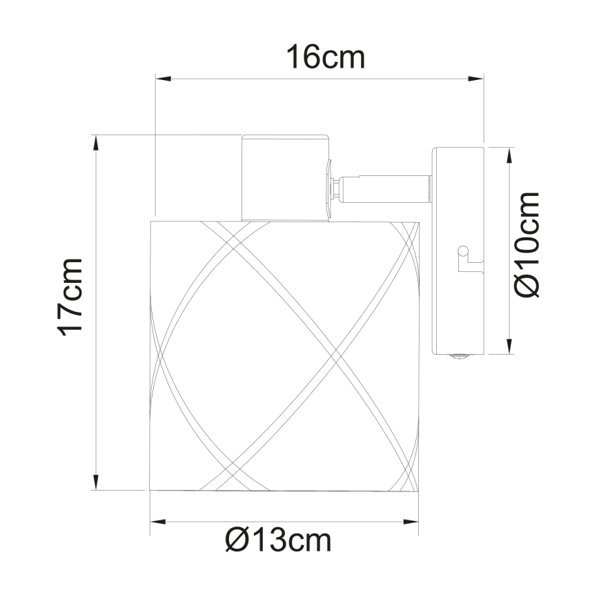 Globo - Προβολέας τοίχου svítidlo1xE27/25W/230V