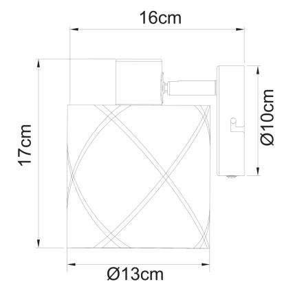 Globo - Προβολέας τοίχου svítidlo1xE27/25W/230V