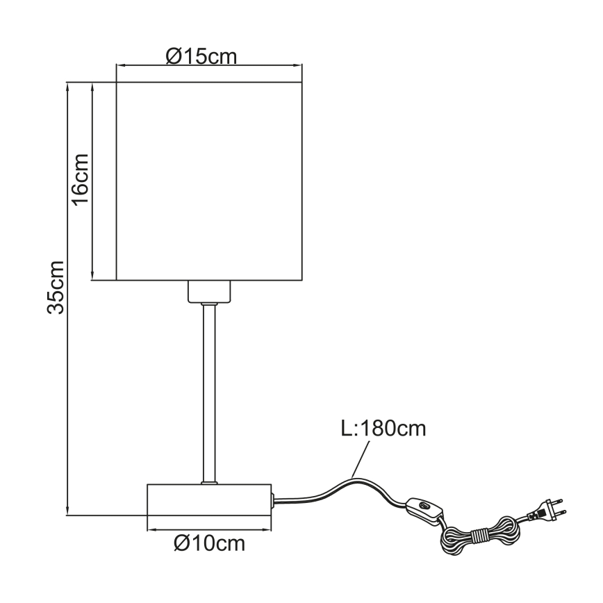Globo - Επιτραπέζια λάμπα 1xE14/25W/230V