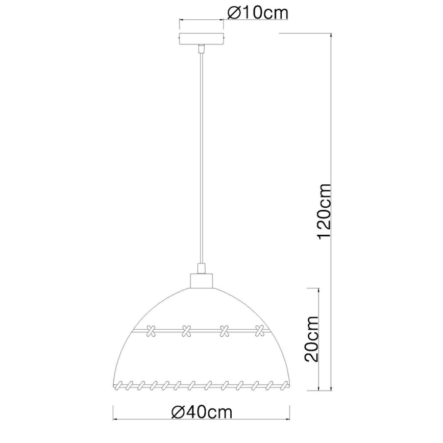 Globo - Πολύφωτο με σύρμα 1xE27/60W/230V