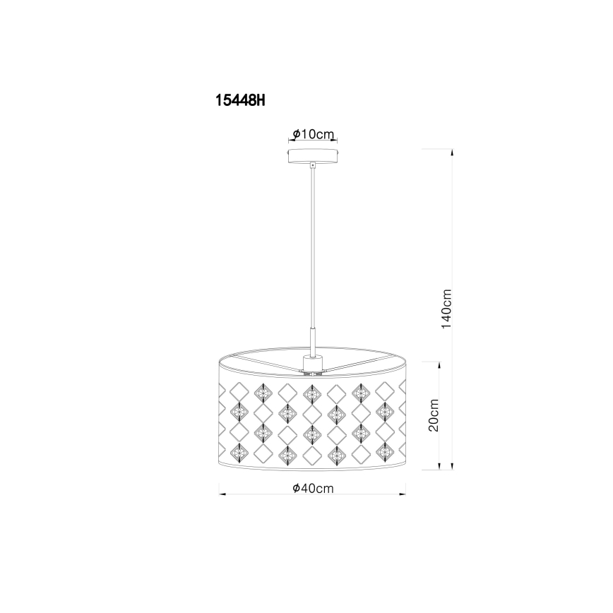 Globo - Πολύφωτο με σύρμα 1xE27/60W/230V