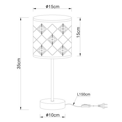 Globo - Επιτραπέζια λάμπα 1xE14/40W/230V