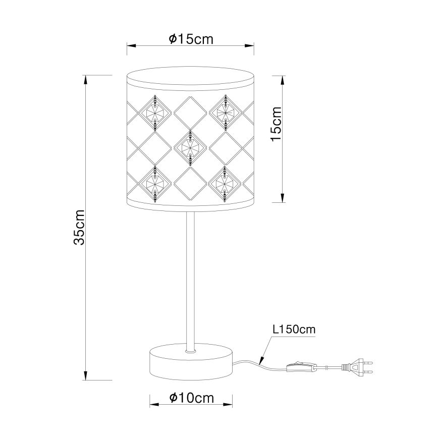Globo - Επιτραπέζια λάμπα 1xE14/40W/230V