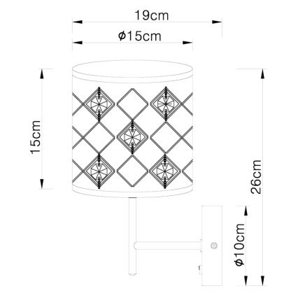 Globo - Φωτιστικό τοίχου 1xE14/40W/230V