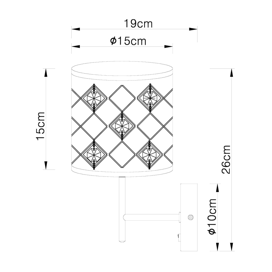 Globo - Φωτιστικό τοίχου 1xE14/40W/230V
