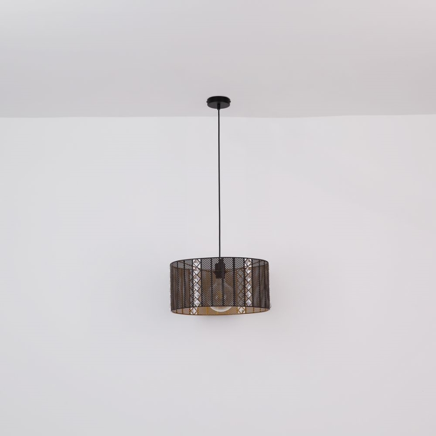 Globo -  Κρεμαστό φωτιστικό οροφής 1xE27/60W/230V χρυσό/μαύρο