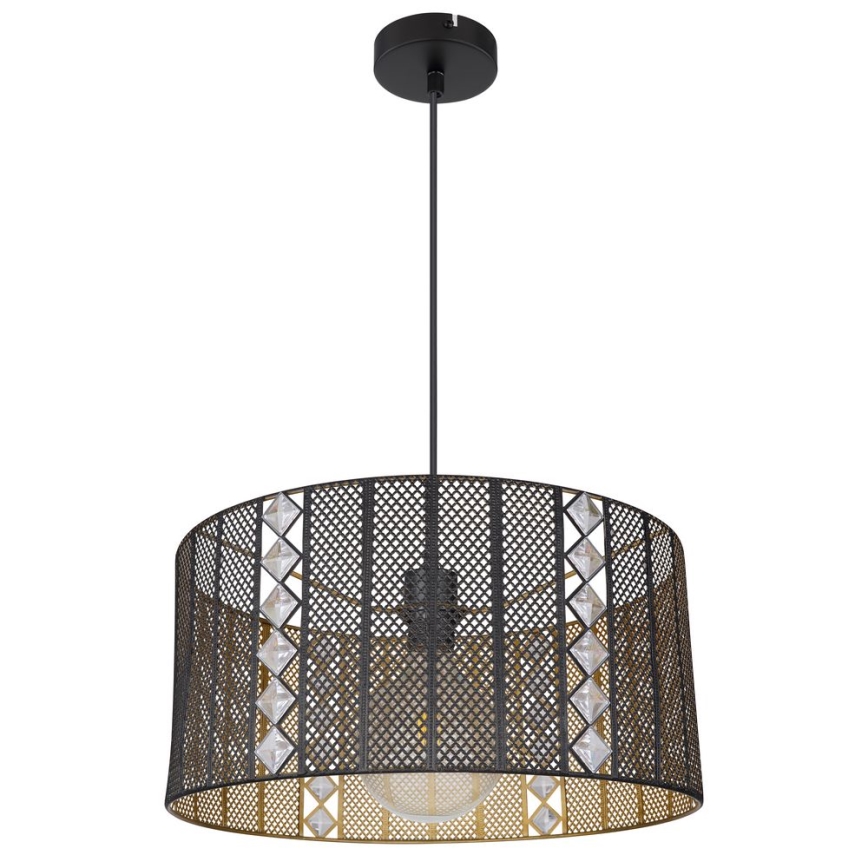 Globo -  Κρεμαστό φωτιστικό οροφής 1xE27/60W/230V χρυσό/μαύρο