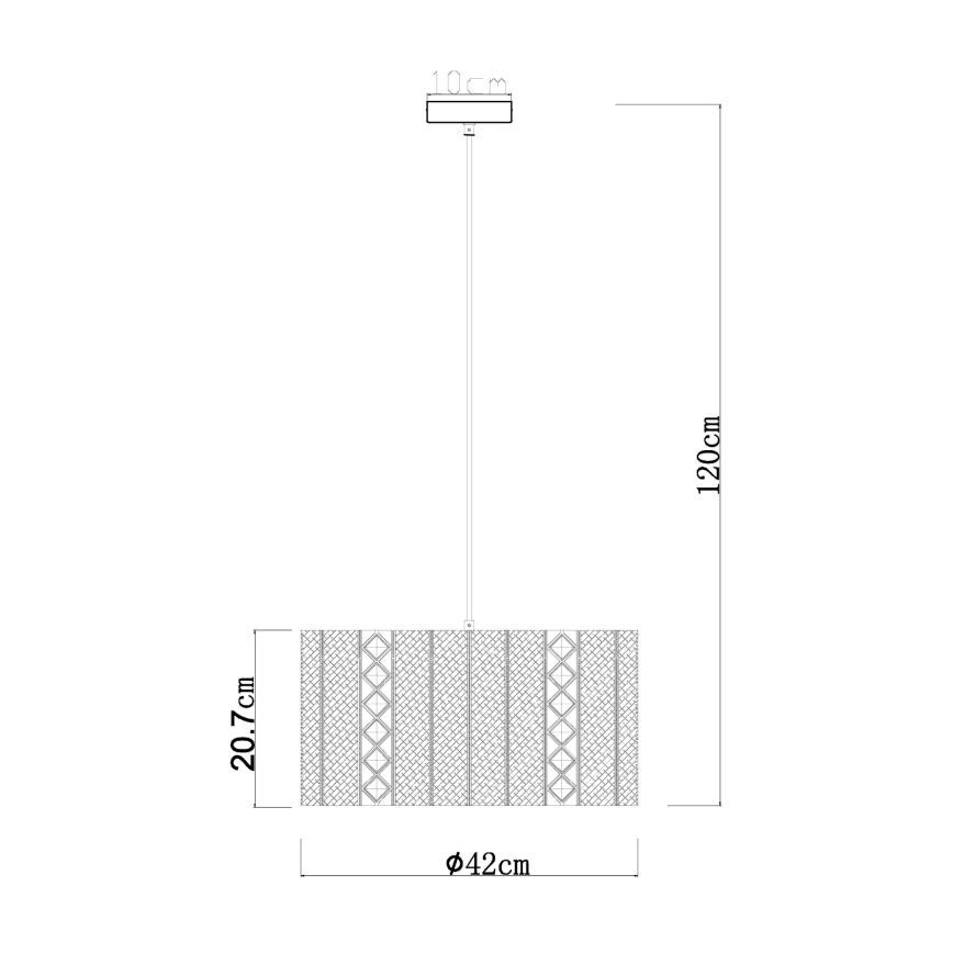 Globo -  Κρεμαστό φωτιστικό οροφής 1xE27/60W/230V χρυσό/μαύρο