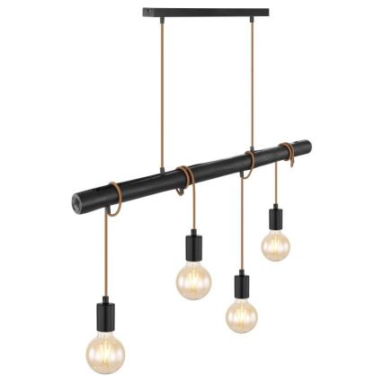 Globo 15459-4H - Κρεμαστό φωτιστικό οροφής LEO 4xE27/60W/230V