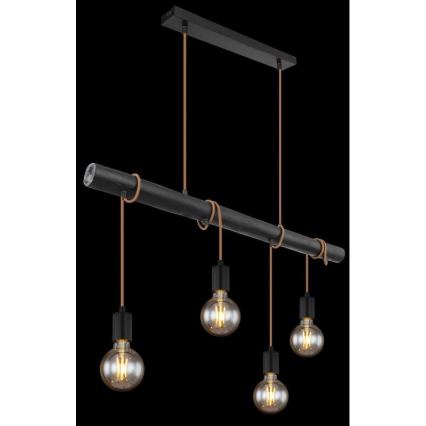 Globo 15459-4H - Κρεμαστό φωτιστικό οροφής LEO 4xE27/60W/230V