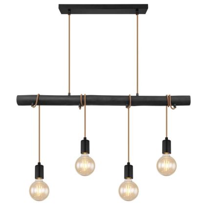 Globo 15459-4H - Κρεμαστό φωτιστικό οροφής LEO 4xE27/60W/230V