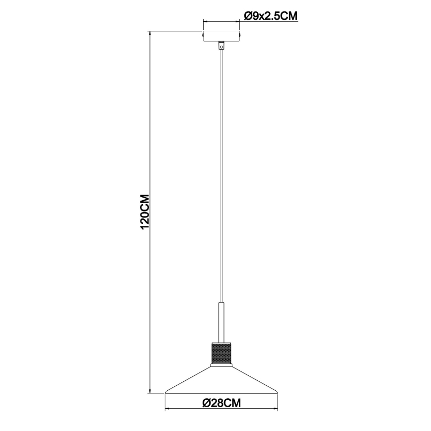 Globo - Πολύφωτο με συρματόσχοινο 1xE27/60W/230V