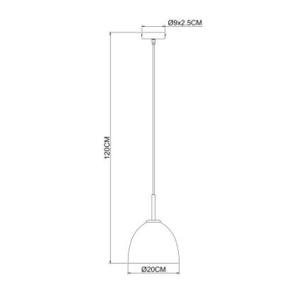 Globo - Πολύφωτο με σύρμα 1xE27/60W/230V